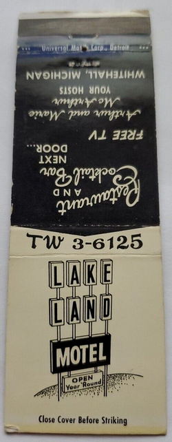 Lakeland Inn (Lakeland Motel) - Matchbook